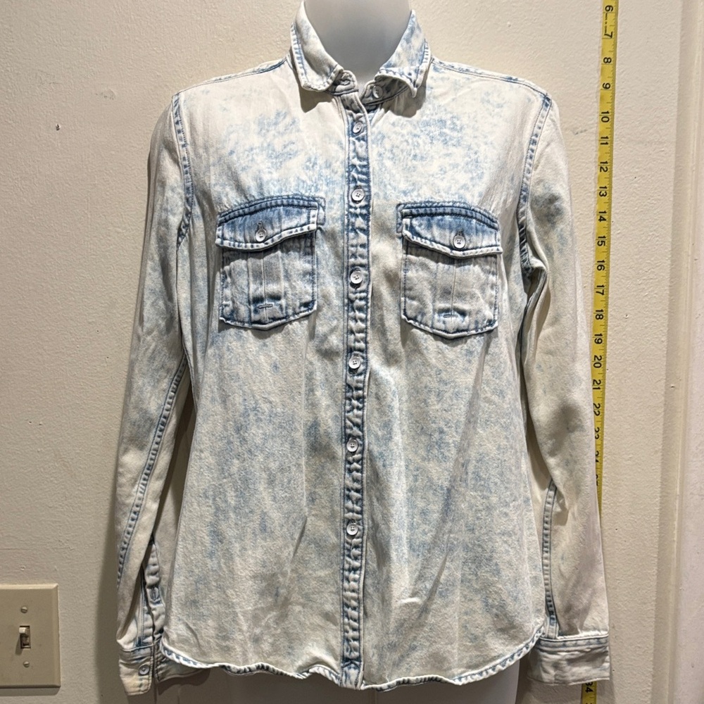 Gap Acid Wash Denim Button-Up Shirt